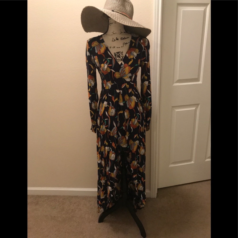 Flying Tomato Floral High-Low Maxi NWOT